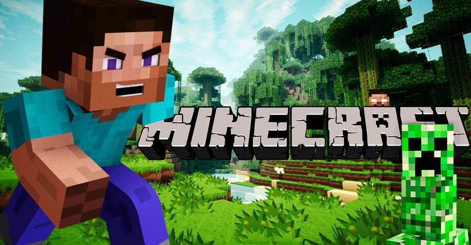 Minecraft é um jogo eletrônico em que seus jogadores exploram um mundo  feito em blocos. Nesse mundo é 